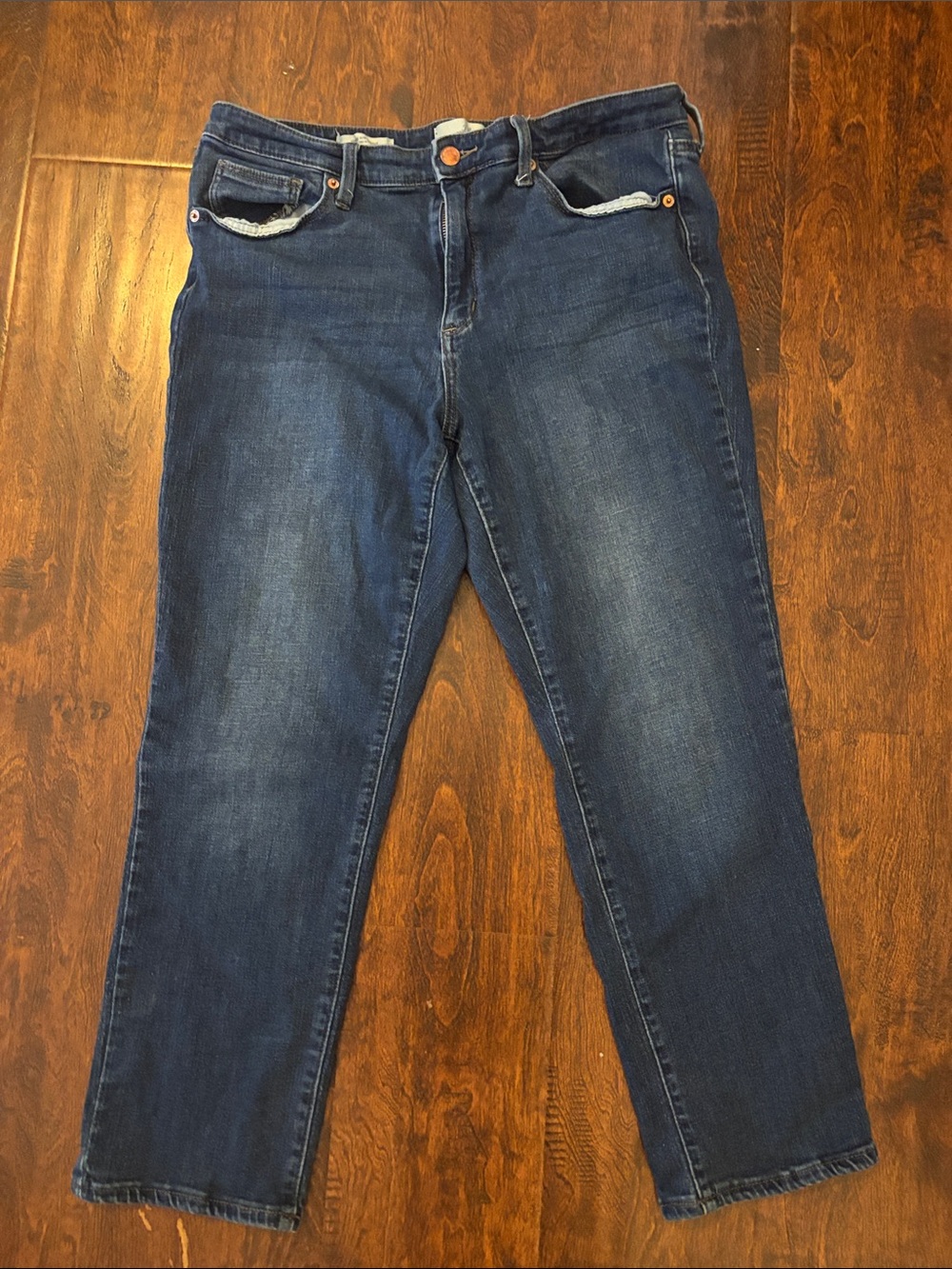 Universal Thread Deep Indigo Straight-Leg Women's Jeans